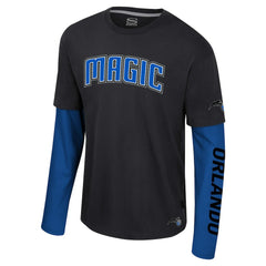 Orlando Magic Stadium Essentials Unisex Spectator 2fer Long Sleeve T-Shirt Black outlet