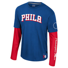 Philadelphia 76ers Stadium Essentials Unisex Spectator 2fer Long Sleeve T-Shirt Royal