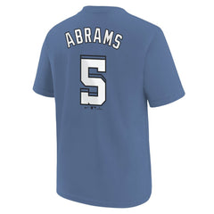 CJ Abrams Washington Nationals Nike Youth Fuse City Connect Name & Number T-Shirt - Blue T-shirts