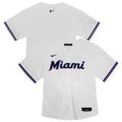 Miami Marlins Nike Youth Home Game Jersey - White Jerseys