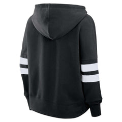 Utah Mammoth Fanatics Women's Oversized Seize V-Neck Pullover Hoodie - Black | US 202032882