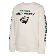 Minnesota Wild Youth Star Power Pullover Sweatshirt - Cream | US 202034691