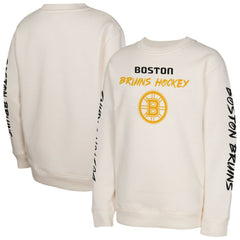 Boston Bruins Youth Star Power Pullover Sweatshirt - Cream | US 202034696