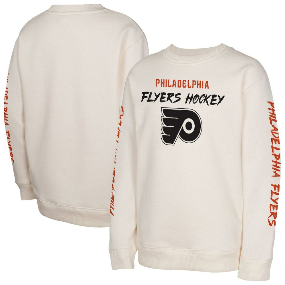 Philadelphia Flyers Youth Star Power Pullover Sweatshirt - Cream | US 202034698