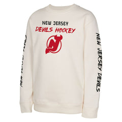 New Jersey Devils Youth Star Power Pullover Sweatshirt - Cream | US 202034702