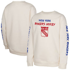 New York Rangers Youth Star Power Pullover Sweatshirt - Cream | US 202034703