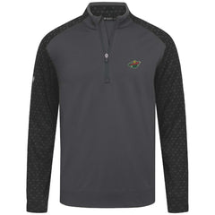 Minnesota Wild Levelwear Aztec Insignia Core Quarter-Zip Pullover Top - Charcoal | US 202038728