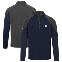 Winnipeg Jets Levelwear Cadet Insignia Core Quarter-Zip Pullover Top - Navy | US 202038829