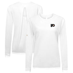 Philadelphia Flyers Levelwear Women's Sequoia Primary Logo Long Sleeve T-Shirt - White | US 202038907