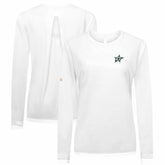 Dallas Stars Levelwear Women's Sequoia Primary Logo Long Sleeve T-Shirt - White | US 202038919