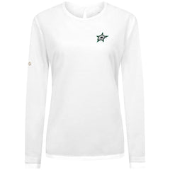 Dallas Stars Levelwear Women's Sequoia Primary Logo Long Sleeve T-Shirt - White | US 202038919