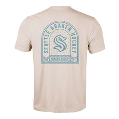 Seattle Kraken Levelwear Richmond Stained Glass T-Shirt - Khaki | US 202038968