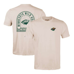 Minnesota Wild Levelwear Richmond Stained Glass T-Shirt - Khaki | US 202038975