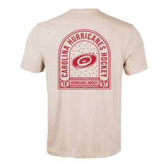 Carolina Hurricanes Levelwear Richmond Stained Glass T-Shirt - Khaki | US 202038976