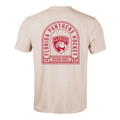 Florida Panthers Levelwear Richmond Stained Glass T-Shirt - Khaki | US 202038977