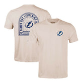 Tampa Bay Lightning Levelwear Richmond Stained Glass T-Shirt - Khaki | US 202038978