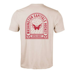 Washington Capitals Levelwear Richmond Stained Glass T-Shirt - Khaki | US 202038979