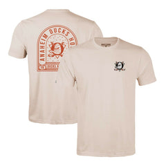 Anaheim Ducks Levelwear Richmond Stained Glass T-Shirt - Khaki | US 202038984