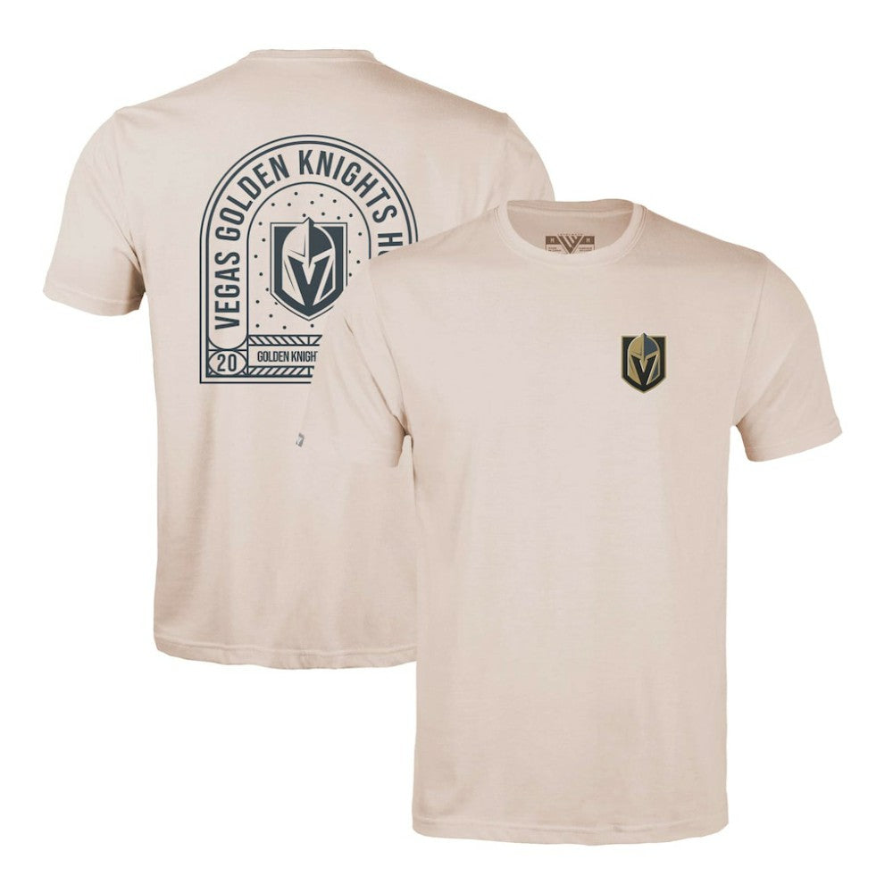 Vegas Golden Knights Levelwear Richmond Stained Glass T-Shirt - Khaki | US 202038985