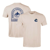 Vancouver Canucks Levelwear Richmond Stained Glass T-Shirt - Khaki | US 202038994