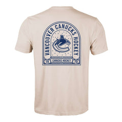 Vancouver Canucks Levelwear Richmond Stained Glass T-Shirt - Khaki | US 202038994