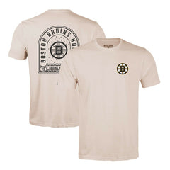 Boston Bruins Levelwear Richmond Stained Glass T-Shirt - Khaki | US 202038995