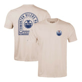 Edmonton Oilers Levelwear Richmond Stained Glass T-Shirt - Khaki | US 202038997