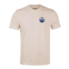 Edmonton Oilers Levelwear Richmond Stained Glass T-Shirt - Khaki | US 202038997