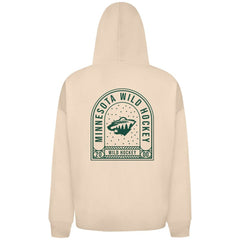 Minnesota Wild Levelwear Uphill Stained Glass Full-Zip Hoodie Jacket - Khaki | US 202039347