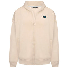 San Jose Sharks Levelwear Uphill Stained Glass Full-Zip Hoodie Jacket - Khaki | US 202039358