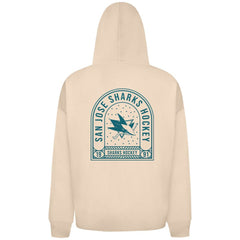 San Jose Sharks Levelwear Uphill Stained Glass Full-Zip Hoodie Jacket - Khaki | US 202039358