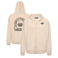 Los Angeles Kings Levelwear Uphill Stained Glass Full-Zip Hoodie Jacket - Khaki | US 202039364