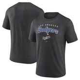 Los Angeles Dodgers Wonderment Tri-Blend T-Shirt - Charcoal T-shirts