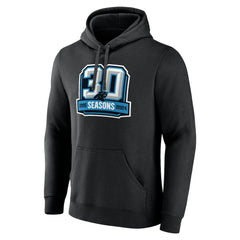 Carolina Panthers 30th Anniversary Pullover Hoodie - Black Hoodies