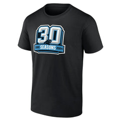Carolina Panthers 30th Anniversary T-Shirt - Black T-shirts