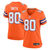 Rod Smith Denver Broncos Women's Mile High Collection 1977 Throwback Retired Player Game Jersey - Orange Jerseys