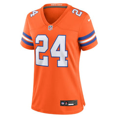 Champ Bailey Denver Broncos Women's Mile High Collection 1977 Throwback Retired Player Game Jersey - Orange Jerseys