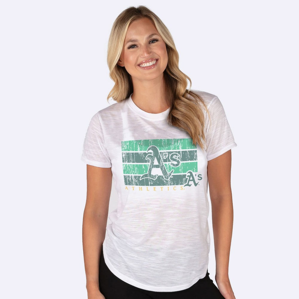 Oakland Athletics Concepts Sport Women's Infuse Knit Top - White Tops