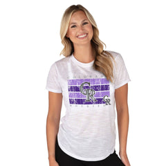 Colorado Rockies Concepts Sport Women's Infuse Knit Top - White Tops