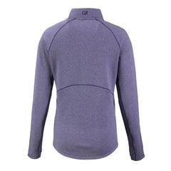 Colorado Rockies Cutter & Buck Women's Peshastin Eco Fleece Recycled Raglan Half-Zip Top - Heather Purple Tops