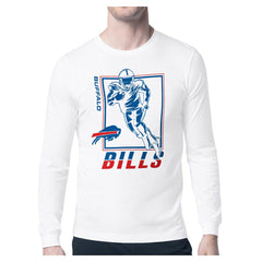 Buffalo Bills Starter Player Grid Graphic Long Sleeve T-Shirt - White T-shirts