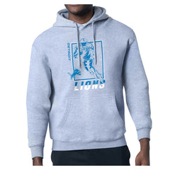 Detroit Lions Starter Player Grid Pullover Hoodie - Heather Gray Hoodies