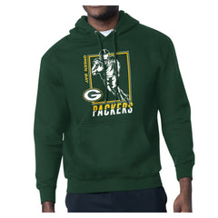 Green Bay Packers Starter Player Grid Pullover Hoodie - Green Hoodies