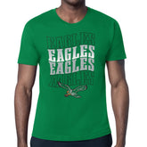 Philadelphia Eagles Starter Stacked Retro Logo T-Shirt - Kelly Green T-shirts