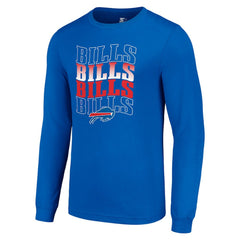 Buffalo Bills Starter Team Name Graphic Long Sleeve T-Shirt - Royal T-shirts