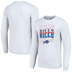 Buffalo Bills Starter Team Name Graphic Long Sleeve T-Shirt - White T-shirts