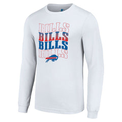 Buffalo Bills Starter Team Name Graphic Long Sleeve T-Shirt - White T-shirts