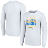 Los Angeles Chargers Starter Team Name Graphic Long Sleeve T-Shirt - White T-shirts