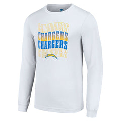 Los Angeles Chargers Starter Team Name Graphic Long Sleeve T-Shirt - White T-shirts