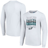Philadelphia Eagles Starter Team Name Graphic Long Sleeve T-Shirt - White T-shirts